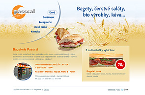 Screenshot prezentace Bageterie Passcal
