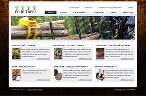 Screenshot prezentace Four Trees