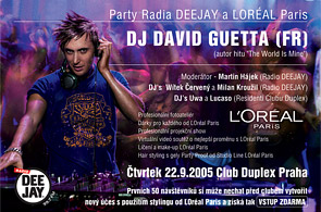Screenshot plakátu DJ David Guetta