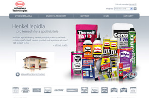 Screenshot prezentace Henkel lepidla