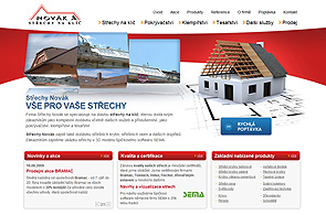 Screenshot prezentace Střechy Novák