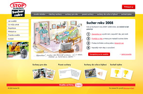 Screenshot prezentace Suchar Roku 2008